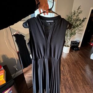 Chic Black Midi Dress by